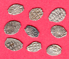 Russia Wire Silver Kopeck Ca 1700 Peter I Romanov Lot Of 9 Coins 5841