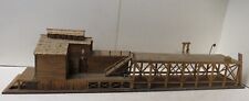 ICE HOUSE & ICING DOCK. FINE SCALE MINIATURES. BUILT. WOOD. DETAILED. WETHRD. HO