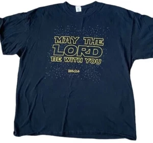 Kerusso Jesus Tee Shirt Men 2XL Star Wars Christian May The Lord Be With You - Picture 1 of 4