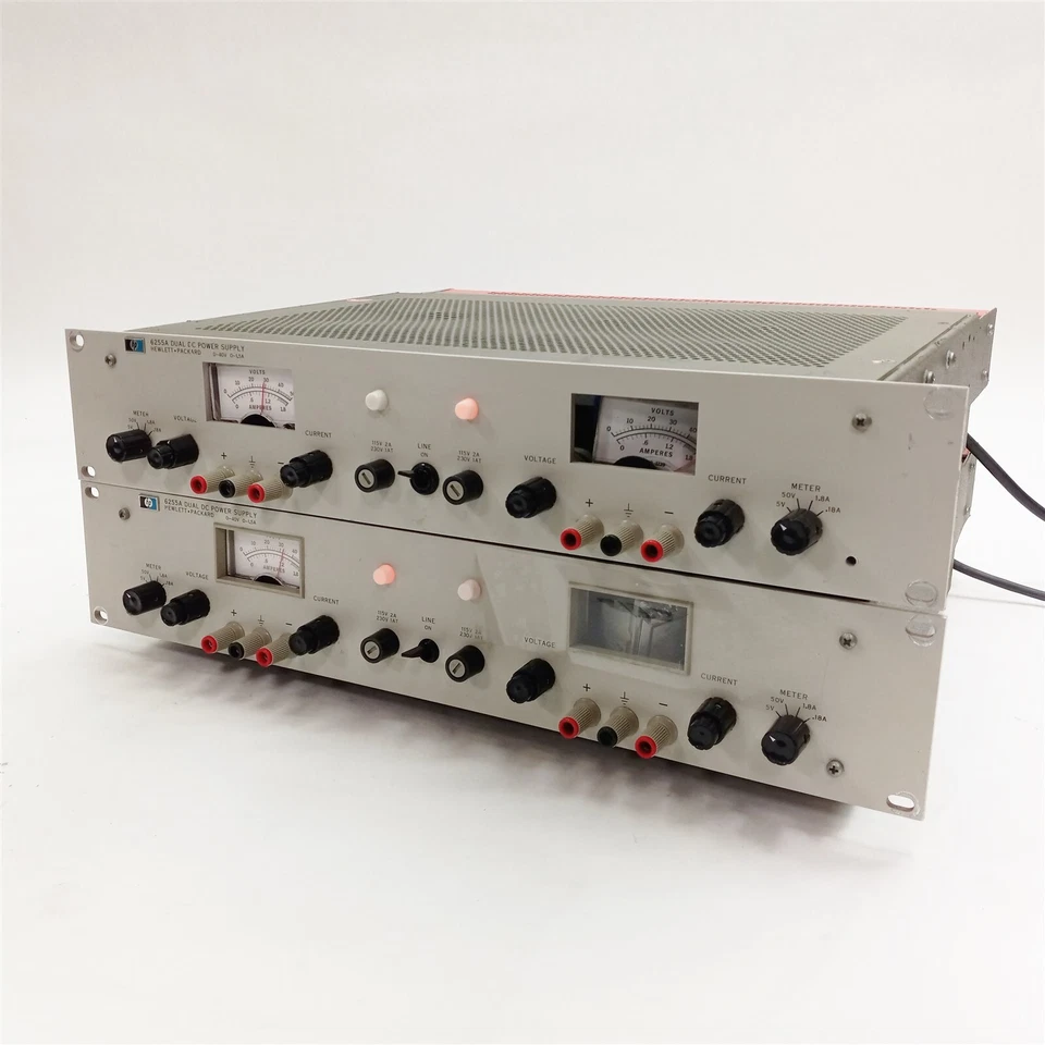 HP 6255A Dual DC Analog Variable Power Supply Assembly 0-40V 0-1.5A LOT 2 Parts - Image 1 of 4