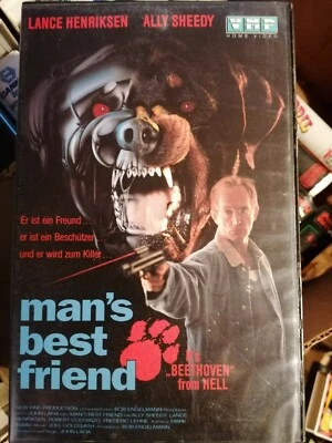 VHS RARITÄT: MAN´S BEST FRIEND - DER TOD KOMMT AUF VIER PFOTEN (1993)   - Bild 1 von 2