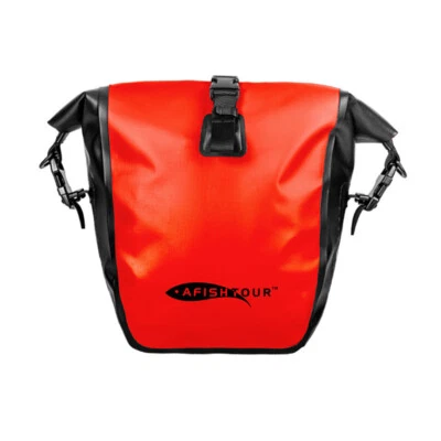 AFISHTOUR Paquete de Bicicleta Bolsa de Bicicleta Paquete Trasero Bolsa Lateral para Bicicleta Impermeable 15L 25L Foto 1 de 4