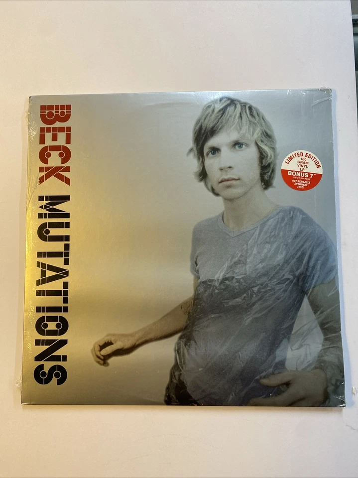 Beck-1998 Mutations Lim Ed-ВИНИЛОВАЯ Запись 7' Первый Пресс-ЗАПЕЧАТАННЫЙ-180 г Бонг Нагрузка - Изображение 1 из 4