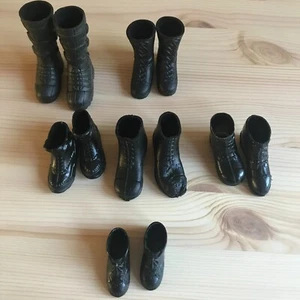 Vintage Action Man X6 Pairs Mixed Boots Palitoy Original 70’s High & Short - Picture 1 of 8
