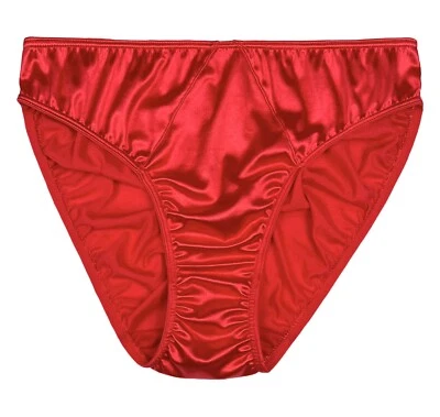 Second Skin Satin Hipster Panty Red L - Image 1 of 2