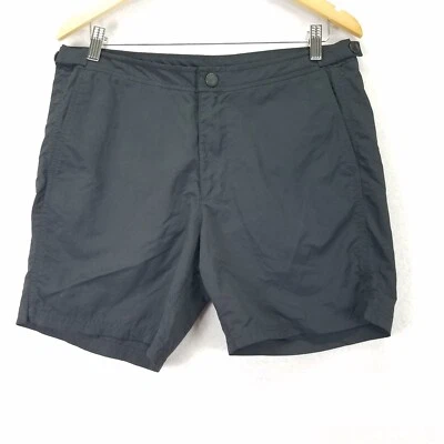 Burberry Active Swim Shorts Men M Black Authentic Embroidered Logo Mesh Liner - Image 1 of 4