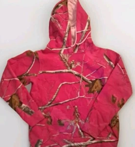 Realtree Hoodie Girls Size S (Children) Pink Camo Sweatshirt - Very Nice - Picture 1 of 5