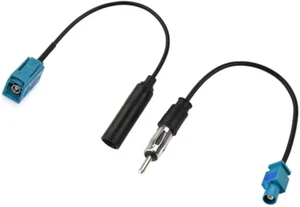 Mtsooning 2PCS Car Radio Antenna Adapter Universal Vehicle FM AM Radio Fakra - Picture 1 of 12