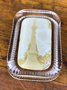 Antique C.1925 Paperweight SOLDIERS & SAILORS Monument BINGHAMTON, NY - Picture 1 of 9