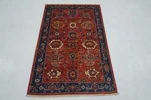 3 x 5 ft Red Bidjar Oriental Afghan Hand Knotted Traditional Area Rug - Picture 1 of 16