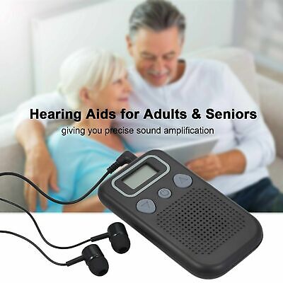 Hörgeräte Hörverstärker Hörgerät Sound Verstärker Hörhilfe Digital Mit Kopfhörer • 11.22€