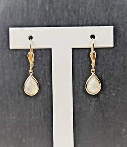 Pendientes Nobles Piedra Luna Real Oro 375/- 2,7 cm | Pendientes | Joyería - Imagen 1 de 10
