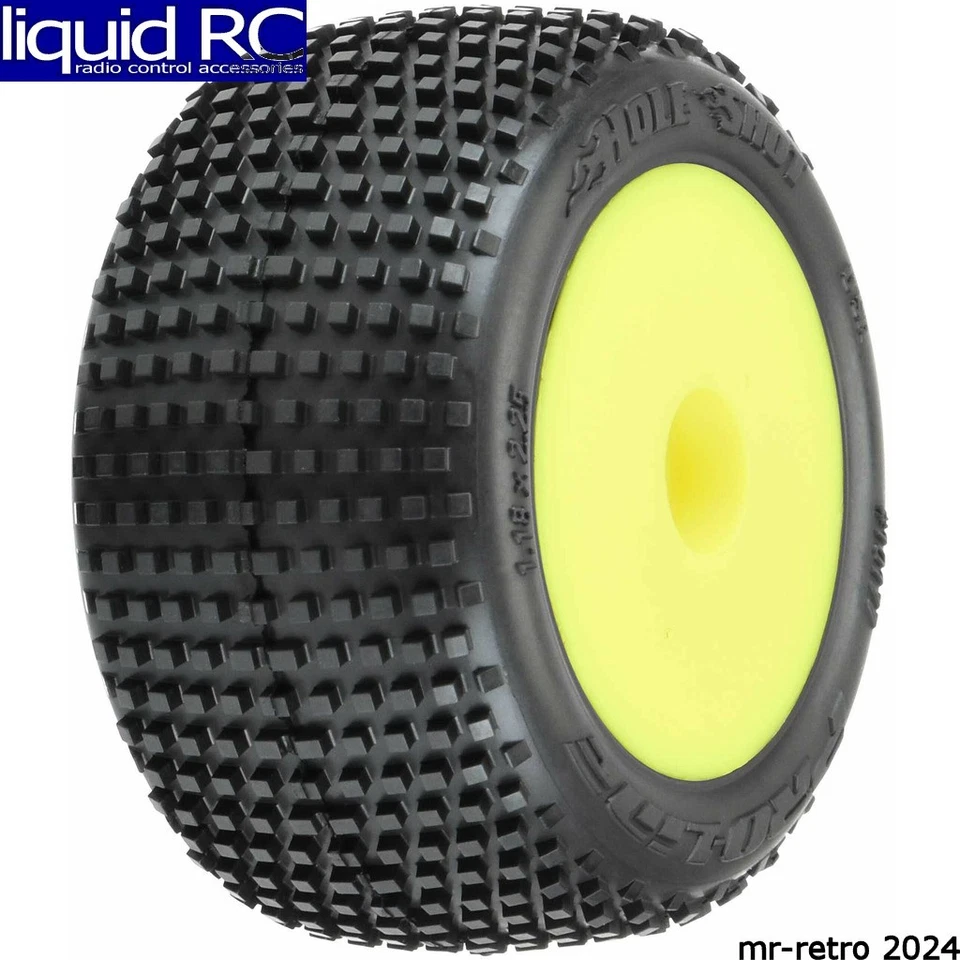 Pro-Line 1017712 Hole Shot Tires Mounted Yellow Mini-T 2.0 F/R (2) - Image 1 of 1
