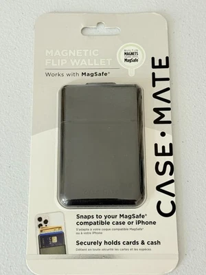 Cartera magnética Case-Mate para iPhone tarjetero cuero vegano estuche MagSafe Foto 1 de 2