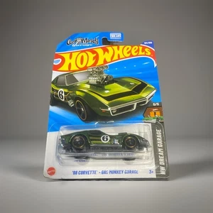 2025 Hot Wheels ‘68 Corvette Gas Monkey Garage Green 134/250 HW Dream Garage 5/5 - Picture 1 of 1
