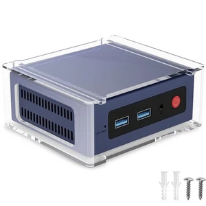 For Beelink S12Pro Mini PC Under Desk Acrylic Stand Organize Your Space - Afbeelding 1 van 12