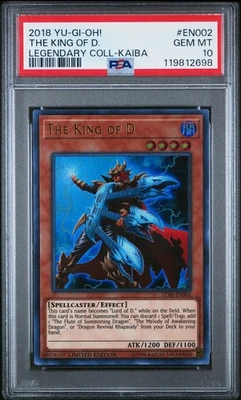 POP 5! Yu-Gi-Oh! The King of D. – PSA 10 GEM MT – #EN002- Legendary Kaiba Col. - Image 1 of 2