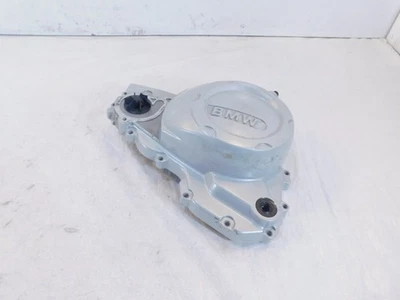 Cubierta de embrague principal del motor izquierdo plateado bufanda BMW F650GS Dakar y F650CS Foto 1 de 4