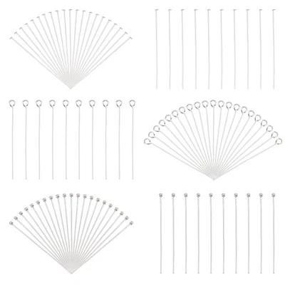 600 piezas pasadores de cabeza de 2 pulgadas pasadores de ojos pasadores de bola, fabricación de joyas de acero inoxidable 304... Foto 1 de 4