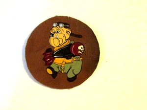 WWII USMC DISNEY BULLDOG MARINE SCOUT BOMBING VMSB-344 FLIGHT JACKET PATCH(A) - Picture 1 of 1