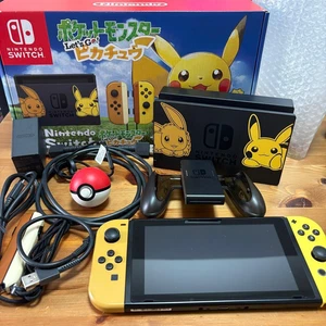 Nintendo Switch Pikachu & Eevee Let's Go Limited Edition Konsole Set Japan OVP - Bild 1 von 18