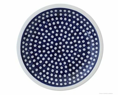 Original Bunzlauer Keramik flacher Teller (Pizzateller), Ø 27,2 cm im Dekor 42 - Bild 1 von 3