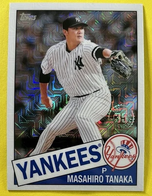 Masahiro Tanaka 2020 Topps Series 1 1985 CHROME MOJO REFRACTOR #85TC-28 YANKEES - Image 1 of 2