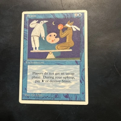 MTG " Stasis " from 4th Edition  - Image 1 of 2