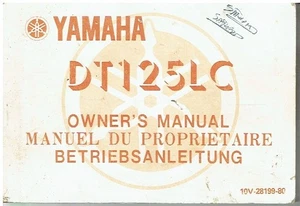 YAMAHA DT125 LC ORIGINAL 1981 OWNERS INSTRUCTION & MAINTENANCE MANUAL - Picture 1 of 1