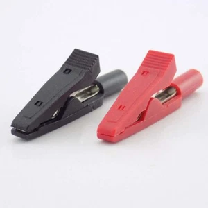 1/10X Insulated Crocodile Alligator Clip Test Vehicle Battery Cable Wire Clamp - Picture 1 of 7
