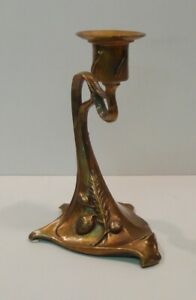 Candlestick Art Deco Stil Jugendstil Bronze