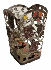 Bath & Body Works Soap Holder Sleeve Fall Autumn Owl Fall Leaves New - Picture 1 of 4