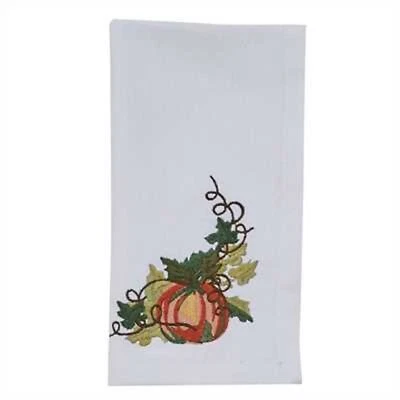 Harvest Pumpkin Embroidered Napkin by Park Designs - Fall Autumn Thanksgiving - Image 1 of 2