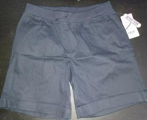 NEW Girl's IZOD Navy Blue School Uniform Stretch Pull-on Shorts Sz 16 FREE SHIP - Picture 1 of 4