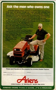 1979 Vintage Print Ad Ariens Garden Tractor Lawn Ask the Man who owns one Yard - Picture 1 of 2
