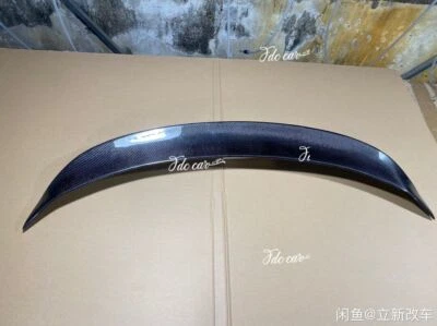 Aba de asa spoiler traseira de fibra de carbono real para Cadillac CT4 2020-2024  - Imagem 1 de 4