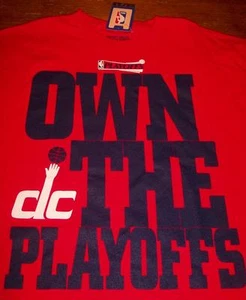 WASHINGTON WIZARDS OWN THE PLAYOFFS NBA BASKETBALL T-Shirt MEDIUM NEW w/ TAG - Picture 1 of 3