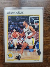 1991-92 NBA Hoops #366 Mario Elie - Rookie - Golden State Warriors - NBA