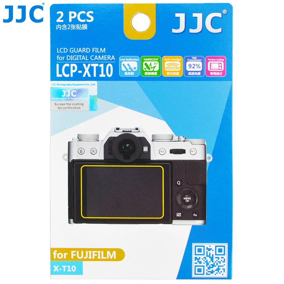 JJC 2PCS LCD Guard  Film Screen Protector for FUJIFILM X-T50 X-T30 X-T20 X-T10 - Image 1 of 4