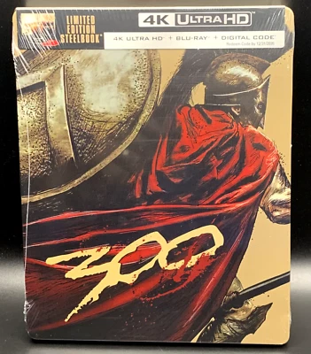 300 ZACK SNYDER WALMART EXCLUSIVE 4K UHD BLURAY STEELBOOK **NEW & SEALED!** - Image 1 of 4