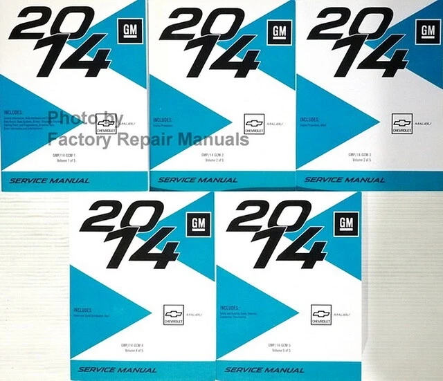 Chevrolet Malibu 2014 manual de taller de reparación de servicio de fábrica - nuevo GMP14GCM Foto 1 de 1