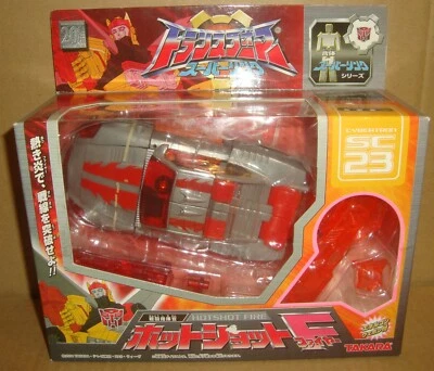 TRANSFORMERS: SUPERLINK SC-23 HOTSHOT FIRE TAKARA 2004 ENERGON BOX DAMAGED - Immagine 1 di 4