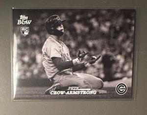2024 Topps Black & White Pete Crow-Armstrong RC Image Variation SP #60-SP - Cubs - Picture 1 of 1