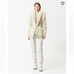 ISABEL MARANT GILET BRYANA size 42 shearling fur jacket vest - Picture 1 of 15