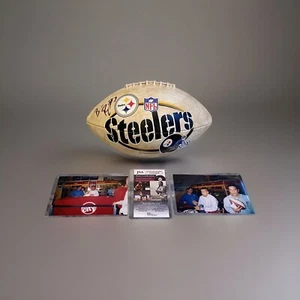 Ben Roethlisberger Pittsburgh Steelers Signed Football Signing Pics JSA 🔥 - Picture 1 of 8