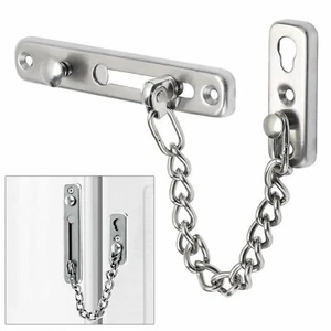 1 Pc Heavy Duty Door Chain Restrictor Latch Bolt Slide Guard Home Security Lock - Picture 1 of 1