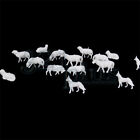20 pcs. HO Scale Sheep Dogs Miniature Landscaping Supplies Flock Animals 1:87