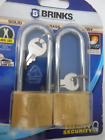 BRINKS * Solid Brass Body * Long Shackle* Hardened  Steele* Free  Shipping