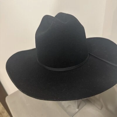 Sombrero de Vaquero Vintage Bailey Negro 100% Lana COLT Talla 6 3/8 ¡Excelente Estado! Foto 1 de 4