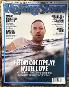 Rolling Stone Magazine January 2025 CHRIS MARTIN COLDPLAY With Love - Picture 1 of 2